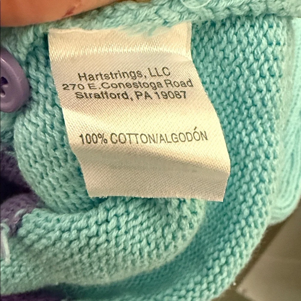 Hartstrings Aqua and Purple Heart Dress